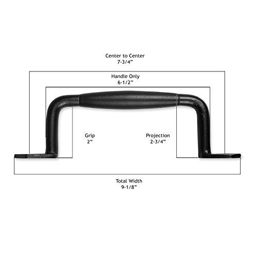 Iron Valley Hardware Iron Valley - 9'' Round Door Pull Handle - Solid Cast Iron - Image 2