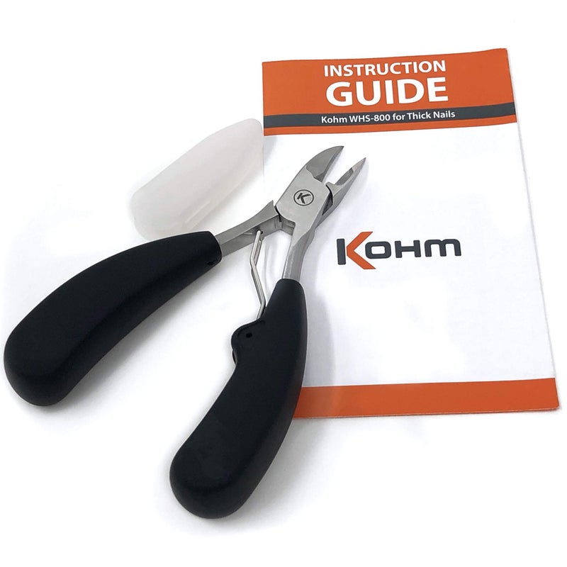 Kohm Toenail Clippers | Extra-Wide Blade & Non-Slip Grip for Thick, Ingrown & Fungal Nails | Heavy Duty Nail Cutter for Seniors, Men, Women & Pets - Image 4