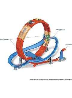 Toy Car Track Set Massive Loop Mayhem With 1:64 Scale Car, 28 Inch Tall Loop, Powered By Motorized Booster - pzsku/Z075CF7CD14C6F221C802Z/45/_/1724128394/4677b343-8fd5-4e43-97b9-ddb30e616754