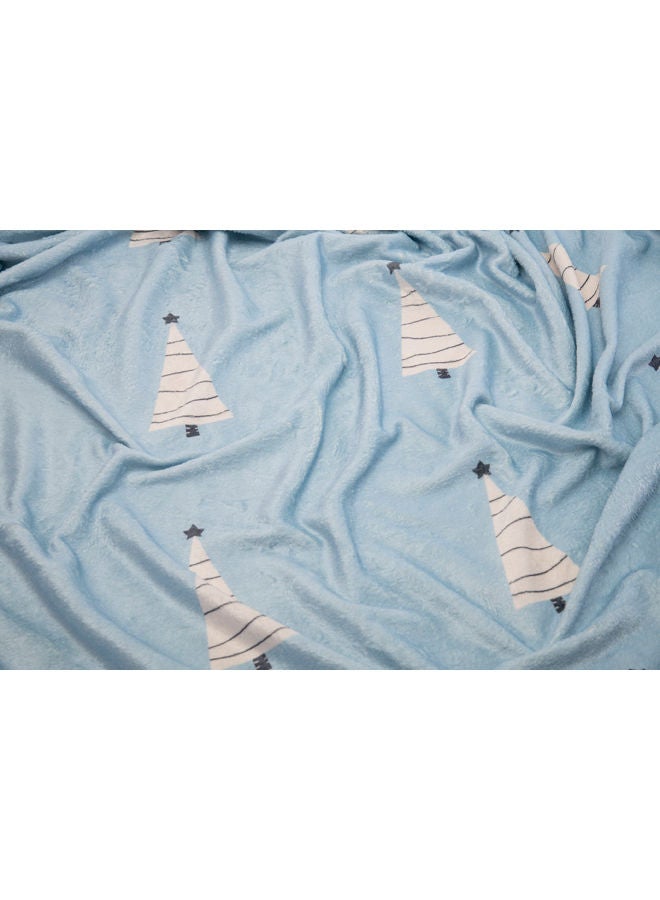 منترا بطانية عيد الميلاد 130x180 سم - شجرة ثلجية - Image 2