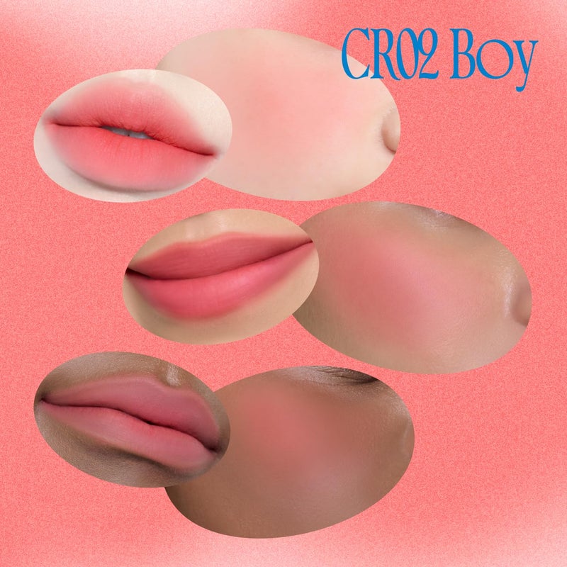 fwee Blurry Pudding Pot | Airbrushed Blush & Lip, Buildable Pigment, Long-lasting, Lightweight, Easy to Blend, Natural Soft Matte Finish - Boy (Bright Coral) | 0.17 oz - Image 5