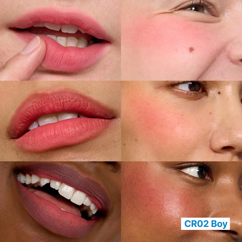 fwee Blurry Pudding Pot | Airbrushed Blush & Lip, Buildable Pigment, Long-lasting, Lightweight, Easy to Blend, Natural Soft Matte Finish - Boy (Bright Coral) | 0.17 oz - Image 2