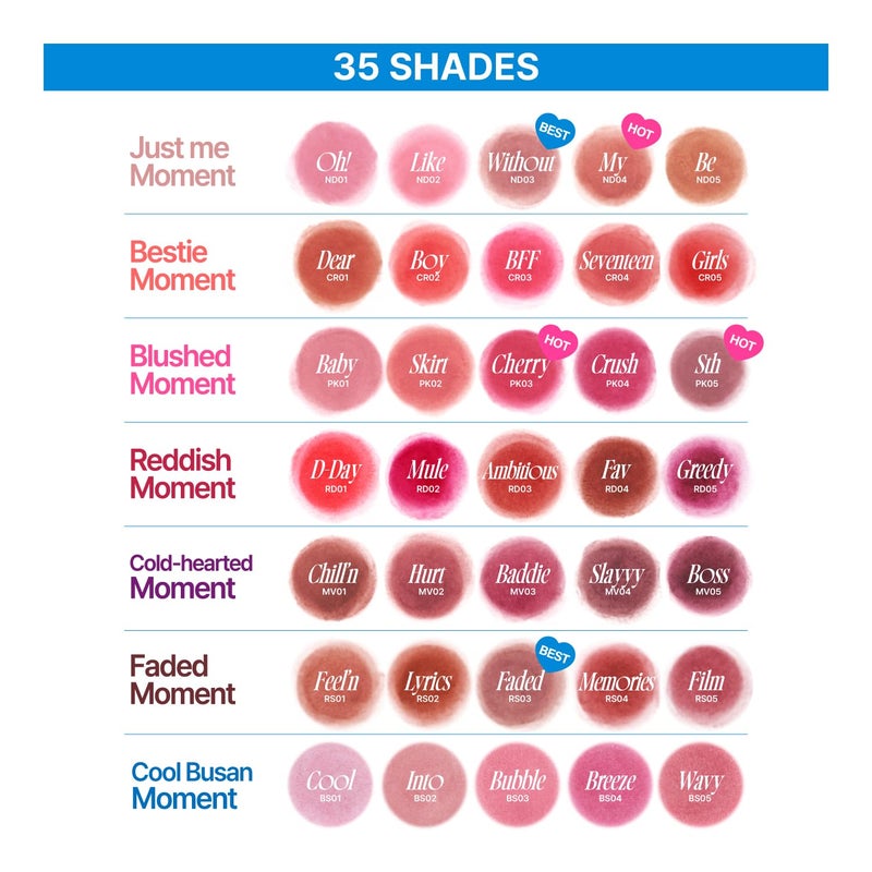 fwee Blurry Pudding Pot | Airbrushed Blush & Lip, Buildable Pigment, Long-lasting, Lightweight, Easy to Blend, Natural Soft Matte Finish - Boy (Bright Coral) | 0.17 oz - Image 3