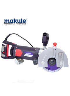makute Powerful 2400W Electric Wall Slotting Machine for Precision Cutting of Concrete and Steel - Dust-Free and Efficient, SM001  - Image 1