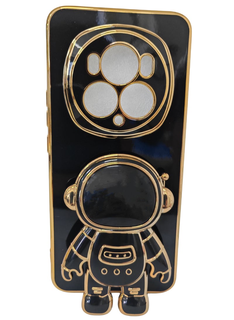 Fankalo Phone Case for Honor Magic6 Pro Silicone Cute Case with Astronaut Stand Slim Plating Protection Shockproof Cover - Image 1