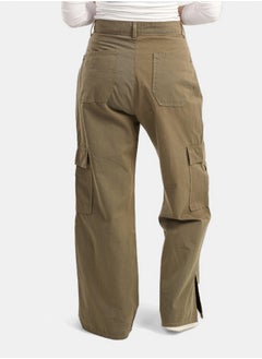 Clue Linen Baggy Pants with Slits  - Image 3