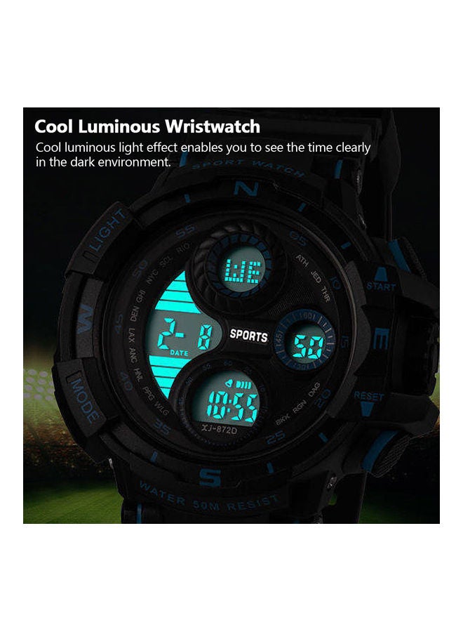 نيبمينينت ساعة يد أنيقة مضيئة ومضادة للماء للرجال . أسود - Image 2