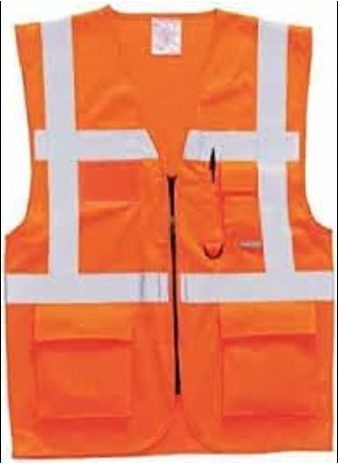 Safety Vest Reflective Fabric Vest with Reflective Stripes Zip - pzsku/Z075D65C6127C093A778BZ/45/_/1691490945/2f7723ee-4a32-41a7-964b-897c493ceaf3