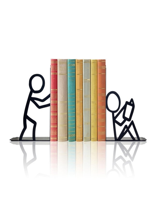 فواصل كتب معدنية مزخرفة وفريدة من نوعها، فواصل كتب لطيفة لتزيين المكتب، ديكور مثالي للقراءة، ديكور رف الكتب للمكتبة المدرسية أو غرفة النوم، هدية رائعة لمحبي الكتب - Image 1