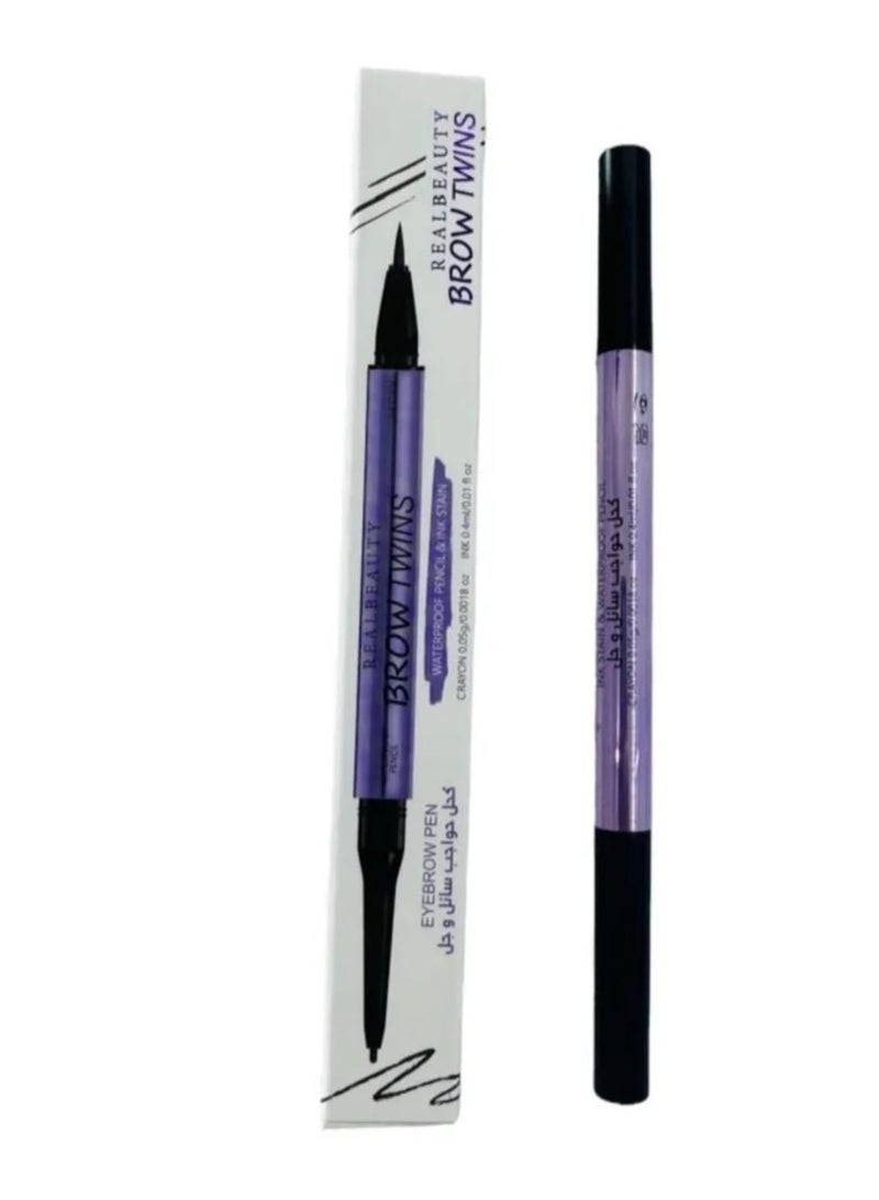 REAL BEAUTY Long lasting waterproof eyebrow pencil, multicolour - Image 2