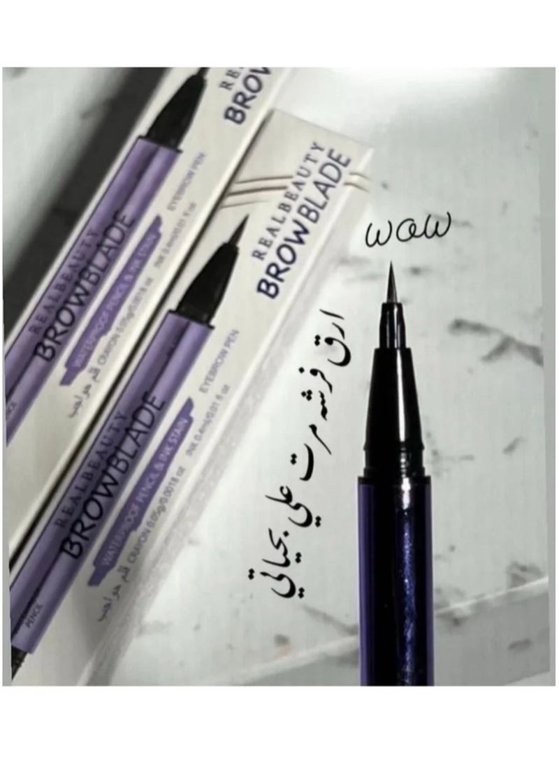REAL BEAUTY Long lasting waterproof eyebrow pencil, multicolour - Image 3