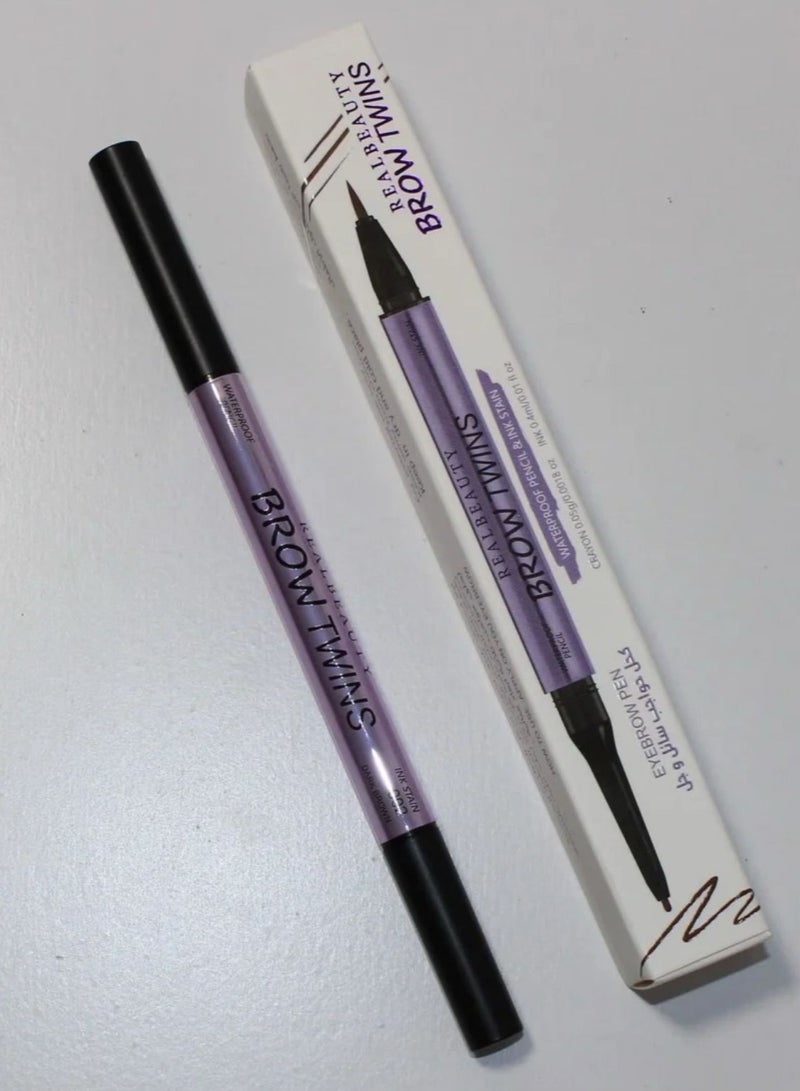 REAL BEAUTY Long lasting waterproof eyebrow pencil, multicolour - Image 5