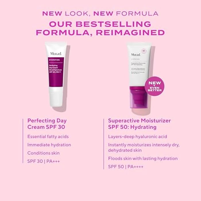 Murad Superactive Hydrating Moisturizer SPF 50 - Dewy Hydration Facial Suncreen Supercharged with Hyaluronic Acid For Plump and Bouncy Skin - 1.7FL Oz - Image 5