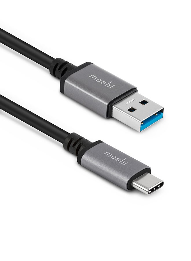 موشي كابل شحن من USB-C إلى USB-A بطول 3.3 أقدام أسود - Image 2