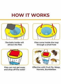 Excefore Fly Catcher, 2 Pack FlyTrap Outdoor Hanging Disposable Ranch Fly Trap Catcher Bag with Fly Bait, Fly Killer Repellent for Outdoor Garden, Farm, Horse Barn  - Image 5