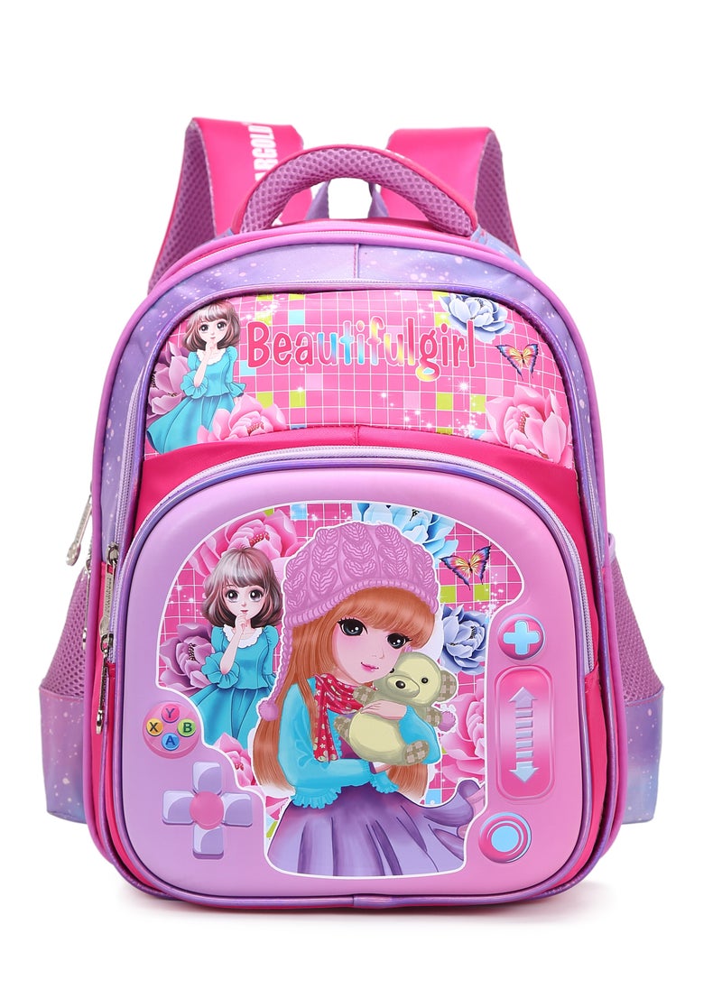 Stargold Baby Backpack For Baby Girls With Adjustable Strap For School 14 Inch 