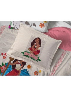 Jay Franco Jay Franco Disney Moana Twin Comforter Set - 5 Piece Bedding Includes Sheet Set & Pillow Covers - Super Soft Floral Cozy Bedding  - Image 5
