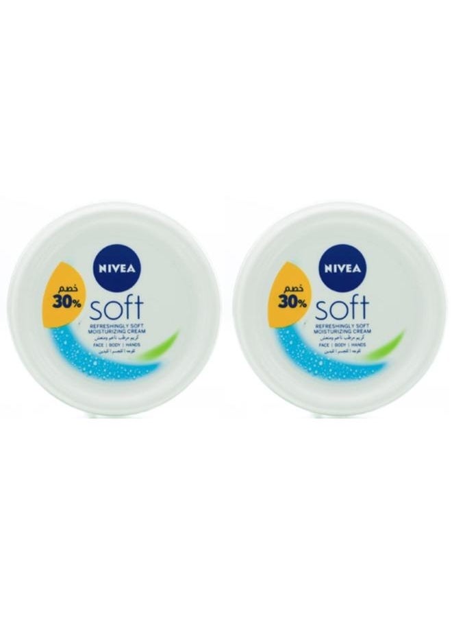 Nivea - 2 Pcs Soft Refreshing And Moisturizing Cream 50ml - Image 1