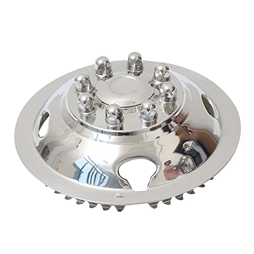 JESONN 16 Inch Stainless Steel Wheel Simulators Full Kits for 1974-2000 Chevy GMC 3500, 1974-1998 Ford F350, 2008-2021 Ford E350/E450 Van, 1974-1999 Dodge Ram 3500 (Snap-on) - Image 2