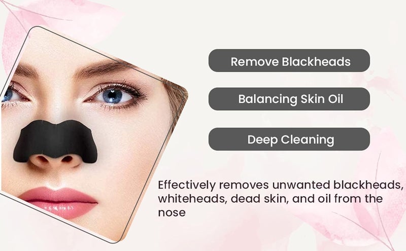 MVM Enterprise Hyaluronic Nose Pore Strips For Pore Cleansing Deep Cleansing Nose Strips For Painless Blackheads Removal Deep Purifying Strips for Nose 10 PCS - Image 2