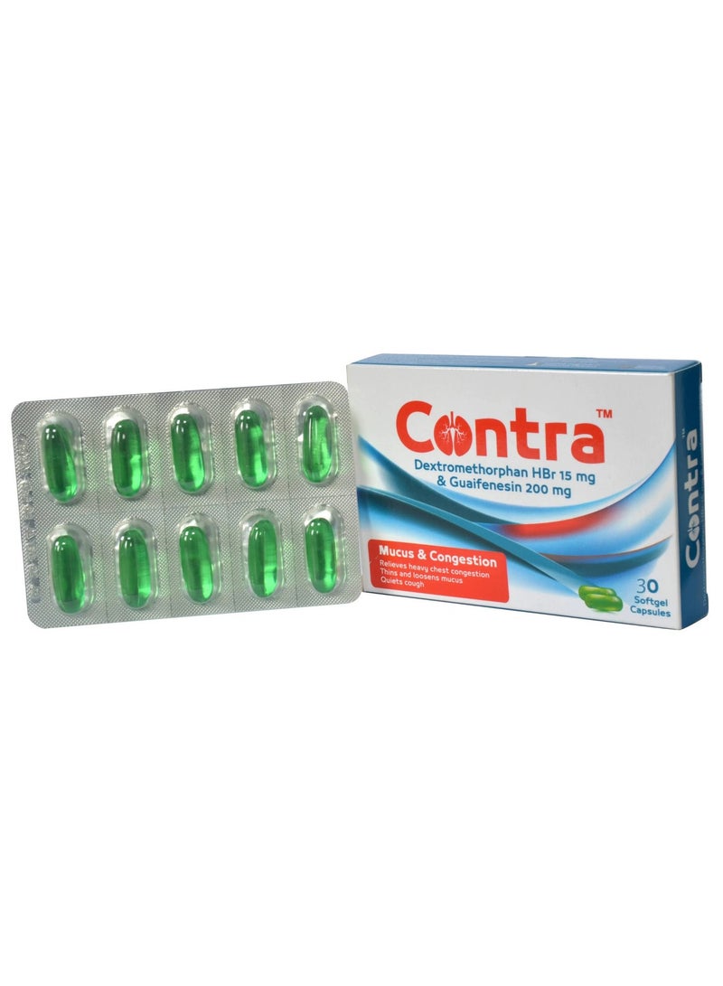 Contraa كونترا 30 كبسولة جيلاتينية - Image 3