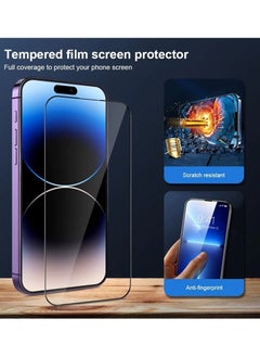 Generic Tempered Glass Clear Screen Protector for iPhone 14 Plus/15 Plus with Edge to Edge Coverage and Antibacterial Protection Includes Easy Install Applicator  - Image 4