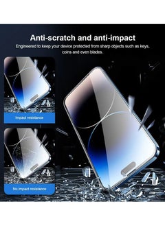 Generic Tempered Glass Clear Screen Protector for iPhone 14 Plus/15 Plus with Edge to Edge Coverage and Antibacterial Protection Includes Easy Install Applicator  - Image 3