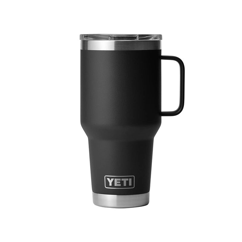 YETI Rambler 30 oz Travel Mug, Stainless Steel, Vacuum Insulated with Stronghold Lid, Black - Image 5