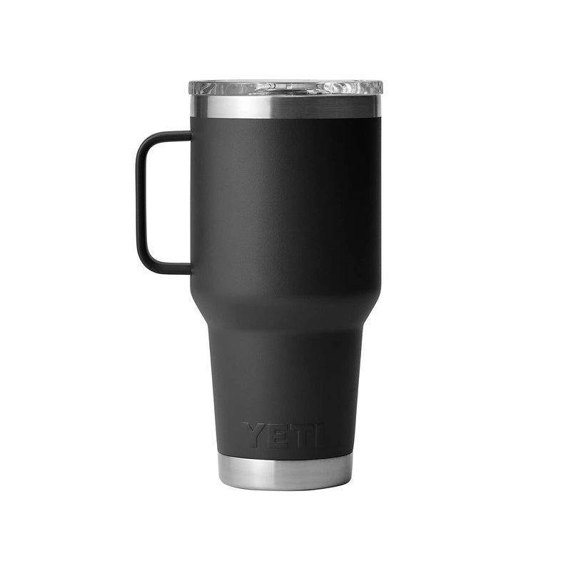 YETI Rambler 30 oz Travel Mug, Stainless Steel, Vacuum Insulated with Stronghold Lid, Black - Image 3