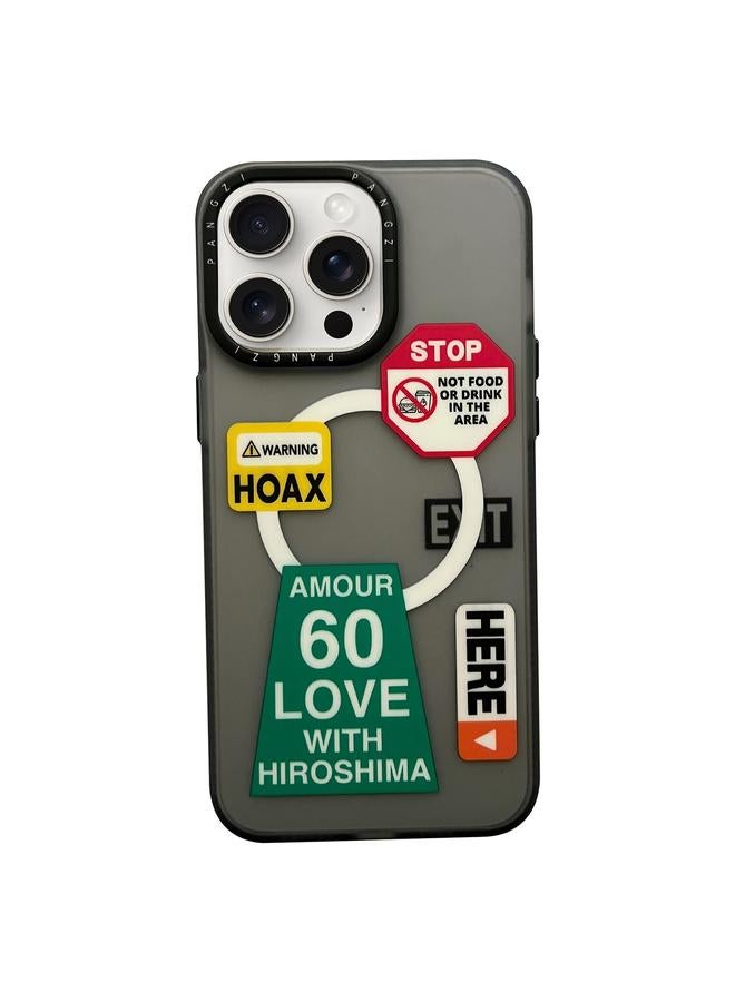 اس-توب جراب لهاتف iPhone 13 Pro، جراب هاتف IMD MagSafe مزدوج الطبقات غير لامع - Image 1