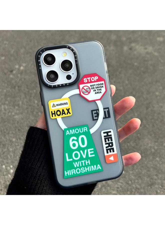 اس-توب جراب لهاتف iPhone 13 Pro، جراب هاتف IMD MagSafe مزدوج الطبقات غير لامع - Image 3