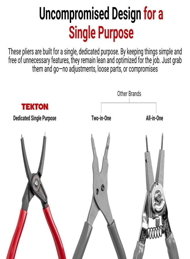 TEKTON 7 Inch 90-Degree Internal Retaining Ring Pliers (0.070 in. Tips) | PRR22075 - Image 5