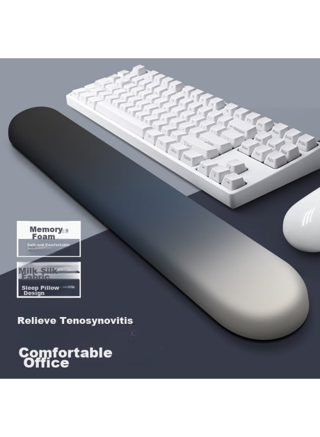 Kpte Keyboard Wrist Rest, Mouse Pad, Silicone Wrist Support, Office And Gaming Computer Hand Guard, Thickened Wrist Rest, Desk Pad For Women - Image 3
