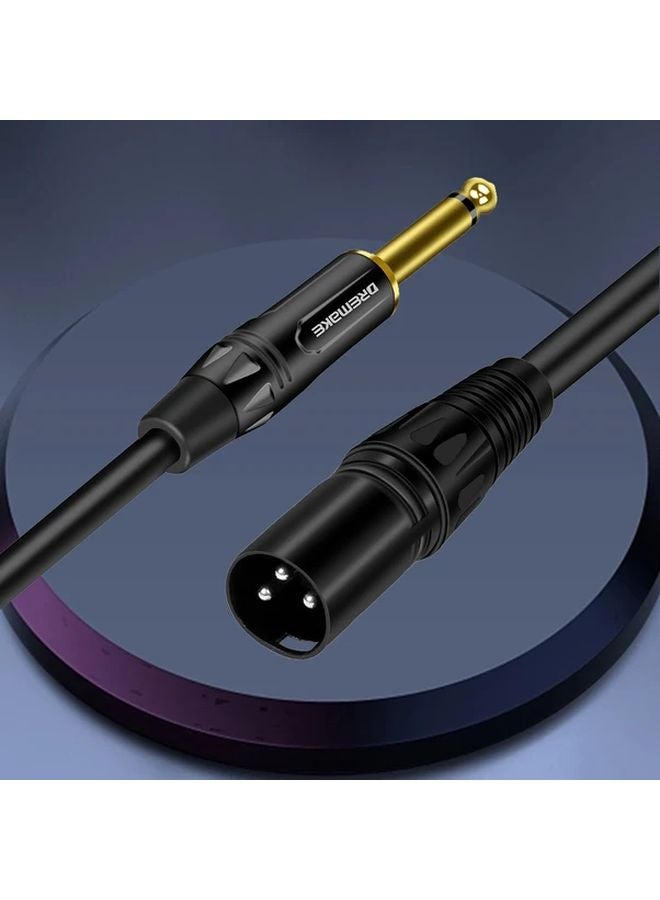 Professional XLR Male To 1 4 TS Male Audio Cable 6ft Gold Plated Connectors - Image 2
