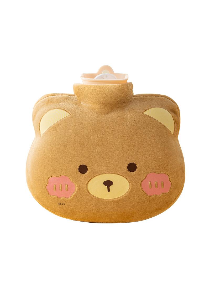 Generic Lovely Animals Warm Water Bag Mini Portable Hot Hand Bag Waterflooding PVC Bag 1300ml  - Image 1