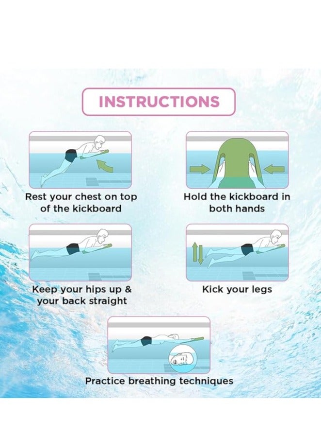 ENDLESS  EL1013 Swimming Kickboard With Comfortable Design | Material : EVA | For Beginners Swimming Training Floaters | For Kids and Adults Floating Pads - Image 5