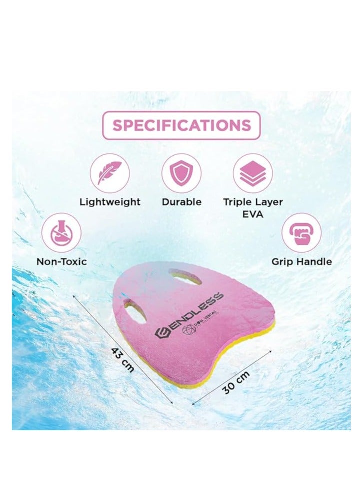 ENDLESS  EL1013 Swimming Kickboard With Comfortable Design | Material : EVA | For Beginners Swimming Training Floaters | For Kids and Adults Floating Pads - Image 3