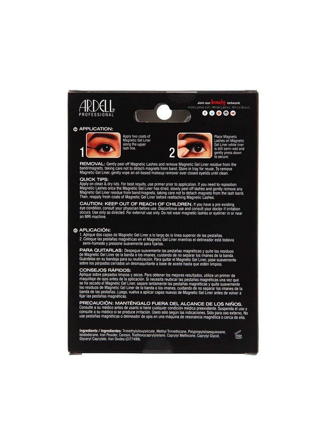 أرديل قلم تحديد مغناطيسي احترافي ورموش ديمي ويسبيس أسود - Image 2