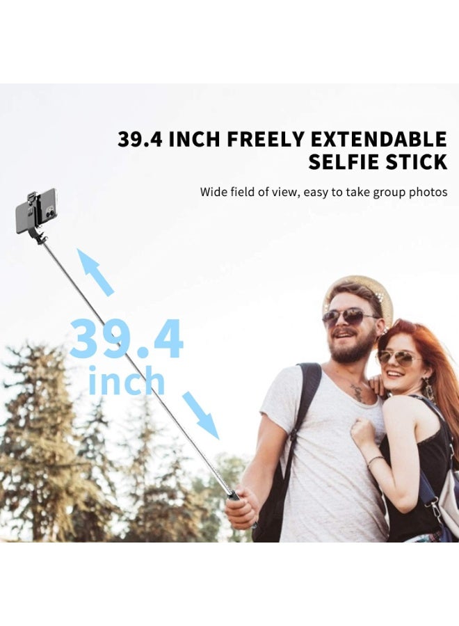 3-in-1 Multifunction Selfie Stick Tripod with Detachable Wireless Remote – Extendable up to 100cm – Stable & Adjustable Angle for Smartphones - Image 4
