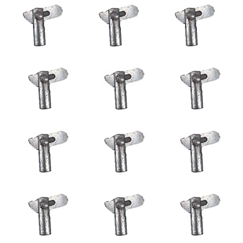 Fudatong Detachable Scaffolding and Guardrail System Locking Pin, Locking Hinge Pin, Shelf Bracket Welding Fixing Peg Pins, Steel Galvanizing, 12 Pack - Image 1