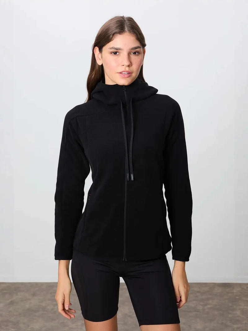 تومي لايف TOMMY Women's Plush Zip-up Hooded Sweatshirt