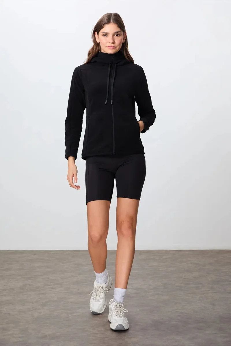 Tommylife TOMMY Women's Plush Zip-up Hooded Sweatshirt