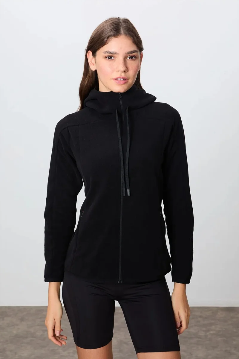 Tommylife TOMMY Women's Plush Zip-up Hooded Sweatshirt