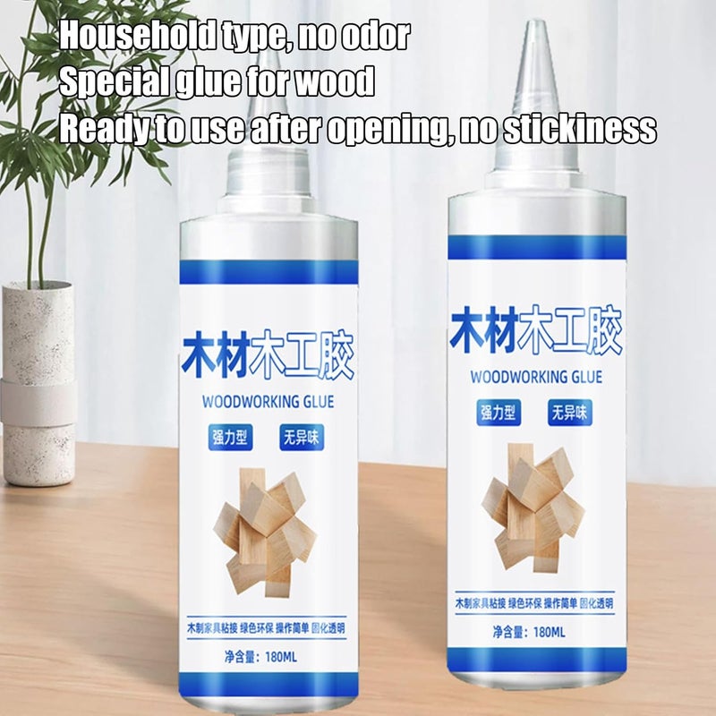Professional Wood Glue 180ml Transparent Carpenter Adhesive for Furniture Repair DIY Crafts - Image 5