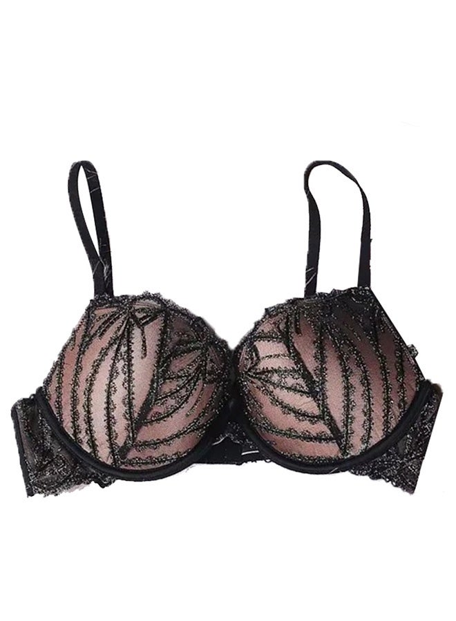 MARGOUN Women 34C / 75C Size Push Up Bra Set Soft Breathable Transparent Lace Panties Lingerie Suit Adjustable Women Underwear - Image 3