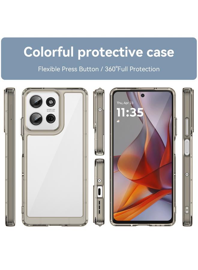 اس-توب جراب لهاتف Motorola Moto G75 5G، جراب هاتف هجين من مادة TPU من الأكريليك، سلسلة ملونة - Image 2