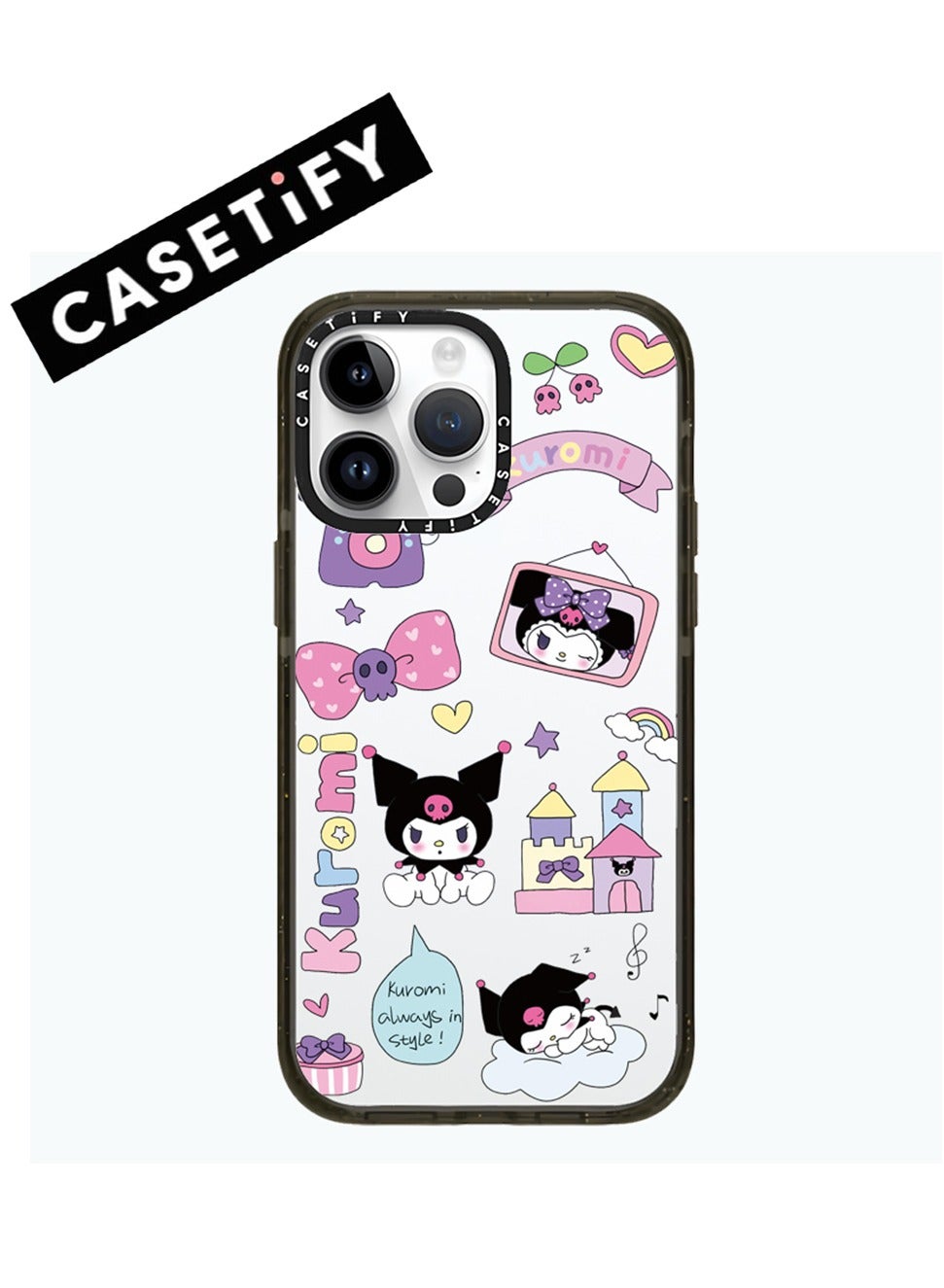 CASETiFY KUROMI パープル ソフトケース iPhone16pro Sanrio