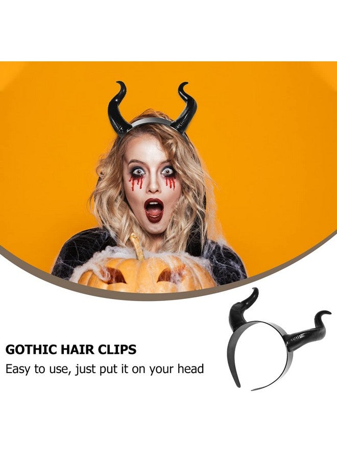 لوروز عصابة رأس على شكل قرون الشيطان - قطعة رأس على شكل قرون شيطان للتنكر والهالوين - Image 3