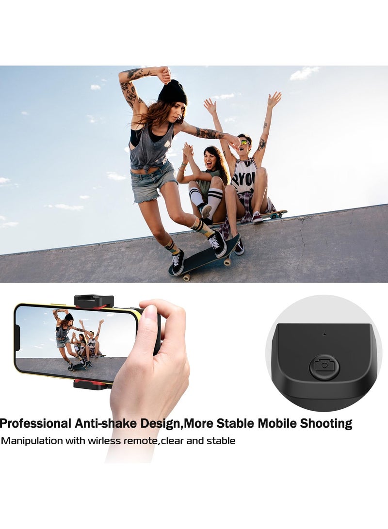 ULANZI CG02 Ungraded Smartphone Camera Shutter Handle Grip w Detachable Wireless Bluetooth Remote Control,Three-Gear Adjustable Fill Light for iPhone Samsung Google OnePlus Phones Video/Photo Shooting - Image 3