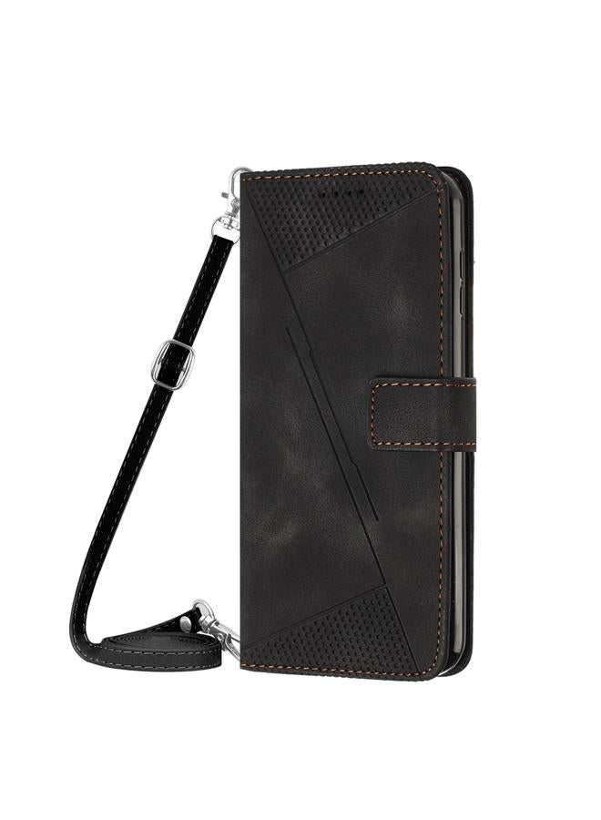 Zaboon Case For Infinix Note 12 G96 Dream Triangle Leather Phone Case with Lanyard - Image 2
